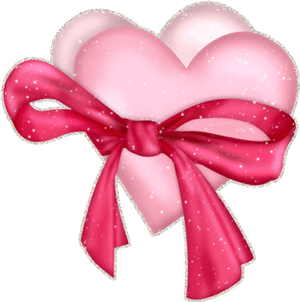 Gif animé coeur ruban